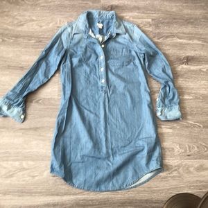 JCrew lightweight denim tunic dress